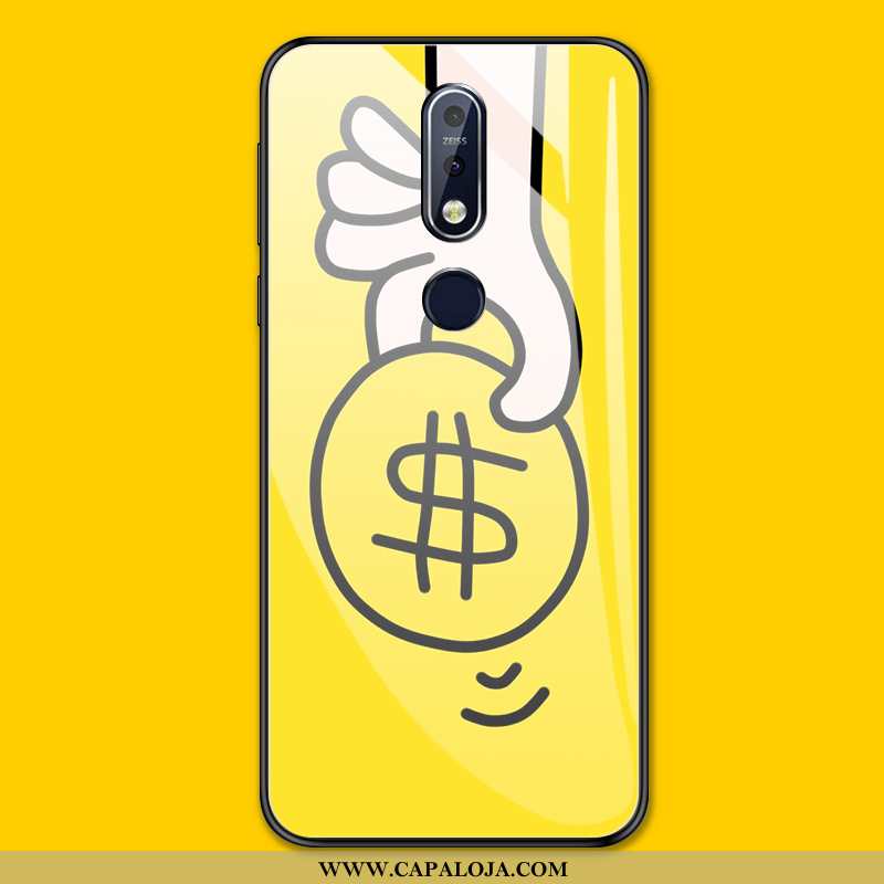 Capas Nokia 7.1 Tendencia Antiqueda Telemóvel Personalizado Amarelo, Capa Nokia 7.1 Protetoras Promo