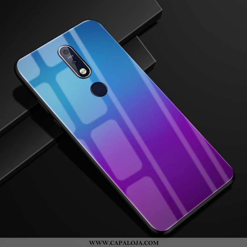 Capas Nokia 7.1 Vidro Feminino Roxa Roxo, Capa Nokia 7.1 Protetoras Barato