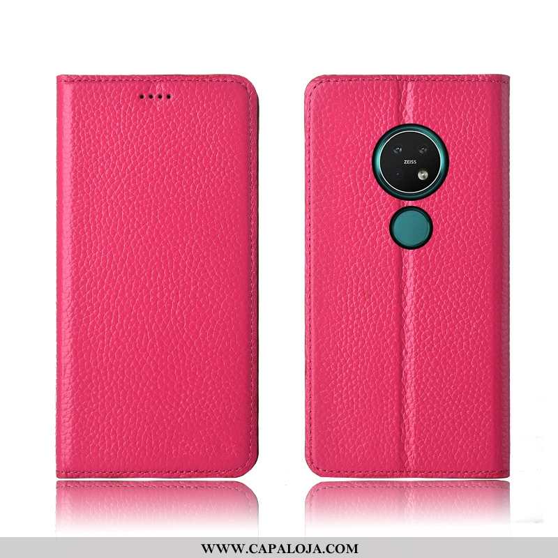 Capas Nokia 7.2 Couro Legitimo Telemóvel Cover Soft Amarelo, Capa Nokia 7.2 Couro Baratas