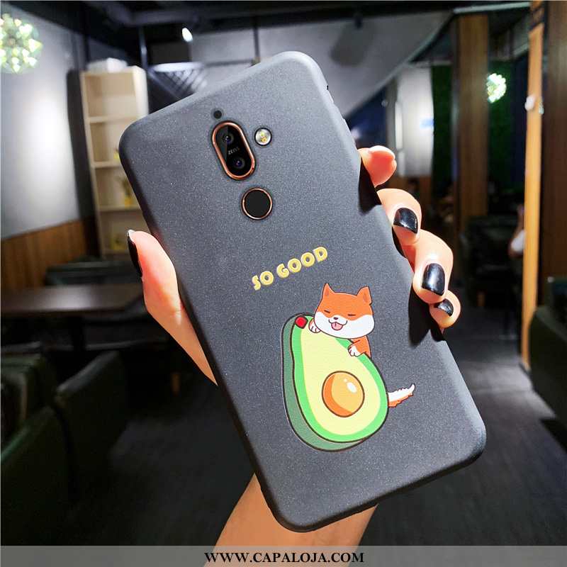 Capas Nokia 7 Plus Silicone Feminino Slim Protetoras Preto, Capa Nokia 7 Plus Fosco Online