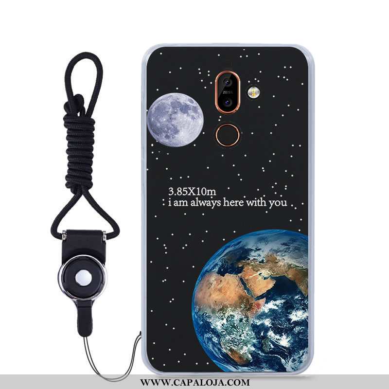 Capas Nokia 7 Plus Tendencia Protetoras Telemóvel Azul, Capa Nokia 7 Plus Soft Comprar