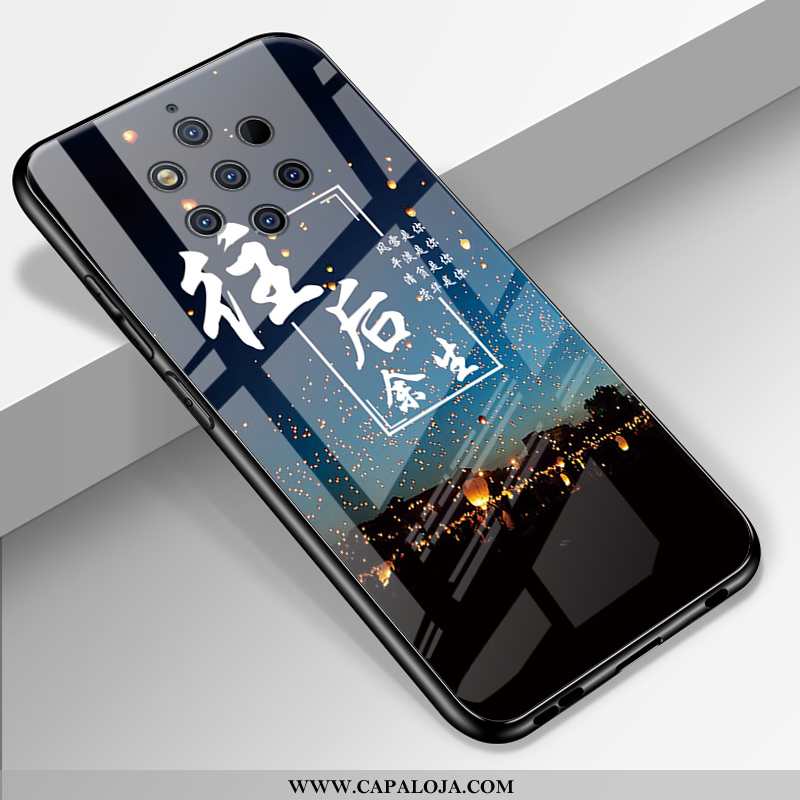 Capas Nokia 9 Pureview Criativas Silicone Antiqueda Completa Preto, Capa Nokia 9 Pureview Desenho An