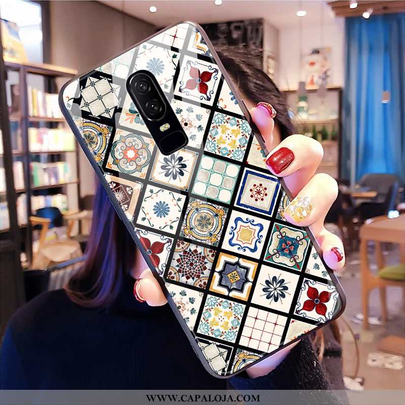 Capas Oneplus 6 Vidro Malha Tendencia Colorido, Capa Oneplus 6 Personalizado Comprar