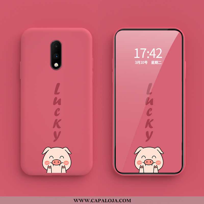 Capas Oneplus 7 Desenho Animado Porquinho Completa Antiqueda Rosa, Capa Oneplus 7 Fofas Venda