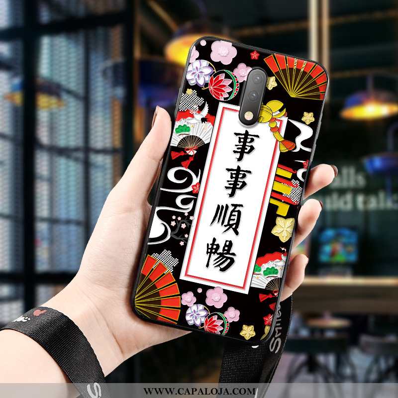 Capas Oneplus 7 Silicone Masculino Vermelha Vermelho, Capa Oneplus 7 Tendencia Baratas