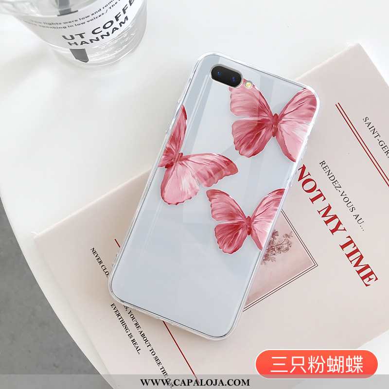 Capas Oppo A5 Transparente Casal Bonitos Telemóvel Vermelho, Capa Oppo A5 Personalizado Baratos