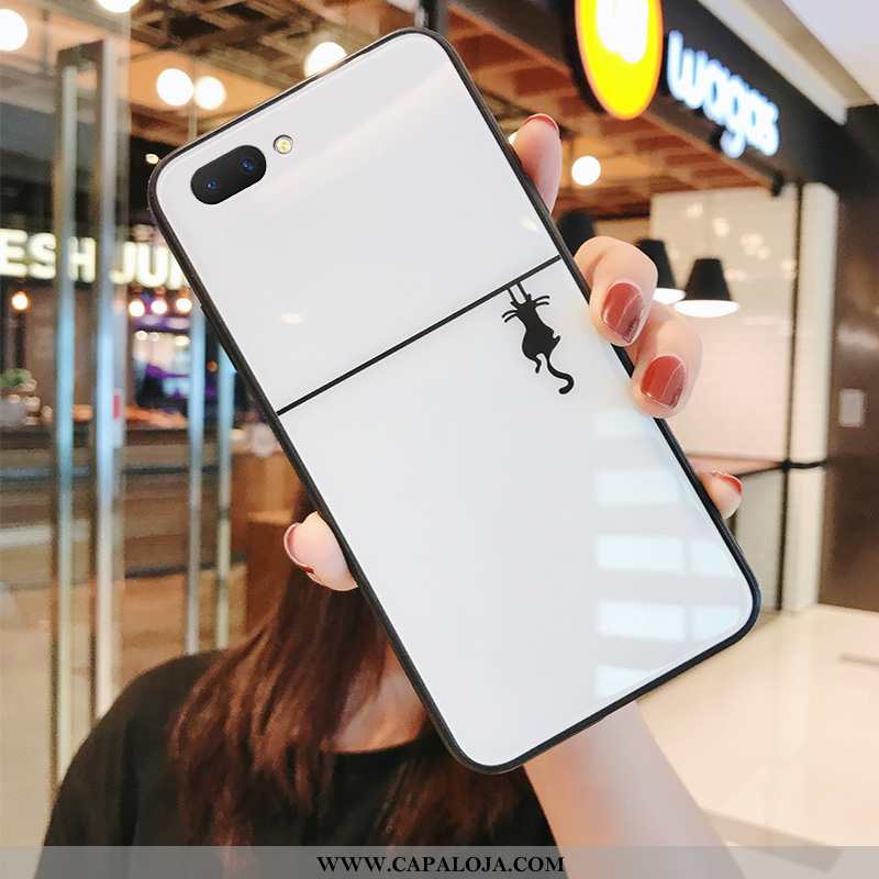 Capas Oppo A5 Vidro Casal Antiqueda Branco, Capa Oppo A5 Personalizado Baratos