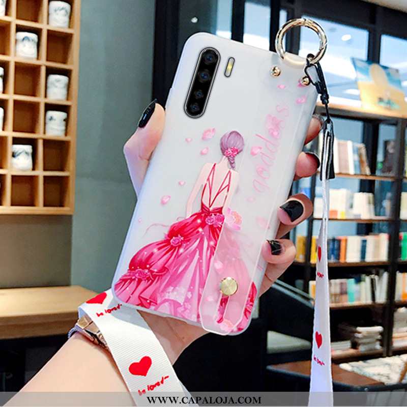 Capas Oppo A91 Protetoras Antiqueda Fosco Wrisband Rosa, Capa Oppo A91 Silicone Promoção