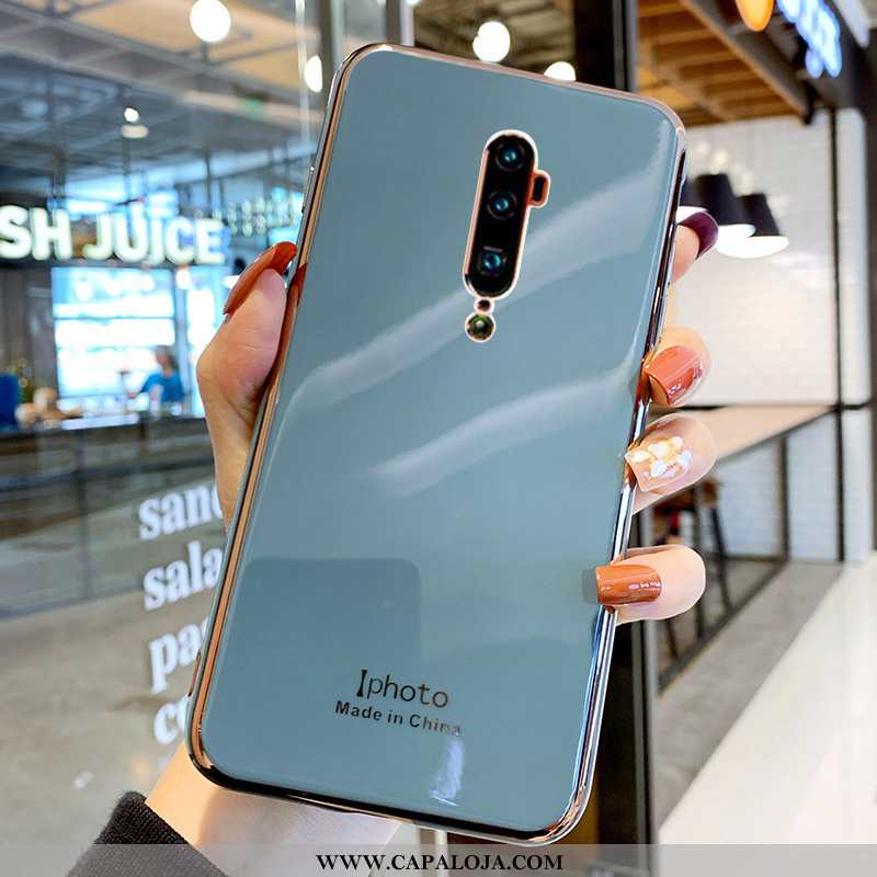 Capas Oppo Reno 10x Zoom Silicone Feminino Antiqueda Verde, Capa Oppo Reno 10x Zoom Soft Barato