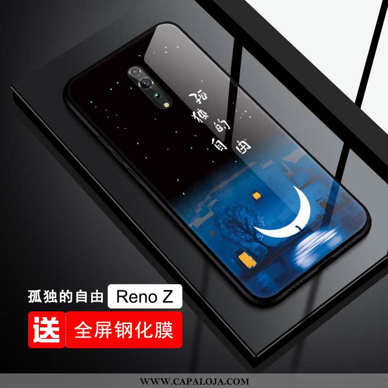 Capas Oppo Reno Z Protetoras Soft Telemóvel Feminino Azul, Capa Oppo Reno Z Vidro Comprar