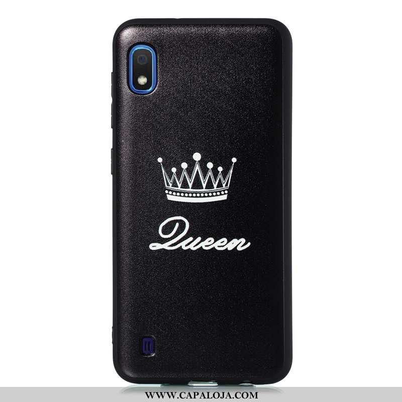 Capas Samsung Galaxy A10 Personalizada Cases Preto Soft, Capa Samsung Galaxy A10 Desenho Animado Com