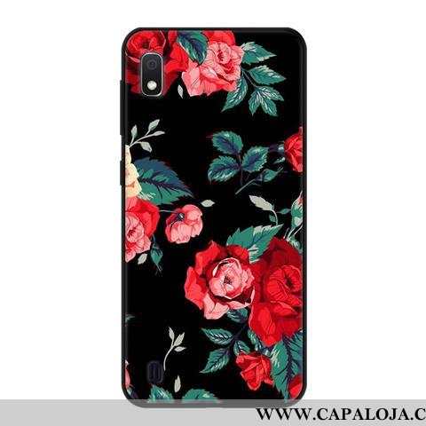 Capas Samsung Galaxy A10 Soft Preto Cases Azul, Capa Samsung Galaxy A10 Protetoras Promoção