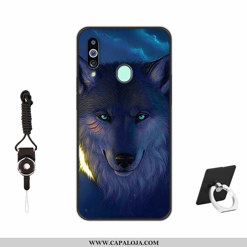 Capas Samsung Galaxy A20s Silicone Vermelha Pintado Antiqueda Vermelho, Capa Samsung Galaxy A20s Fos