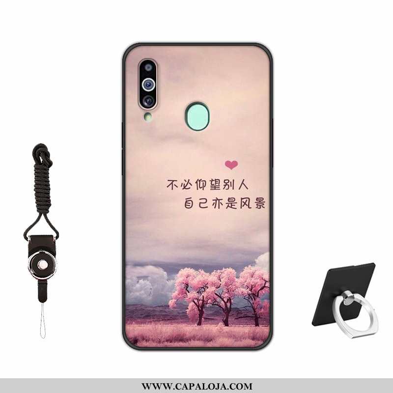 Capas Samsung Galaxy A20s Silicone Vermelha Pintado Antiqueda Vermelho, Capa Samsung Galaxy A20s Fos