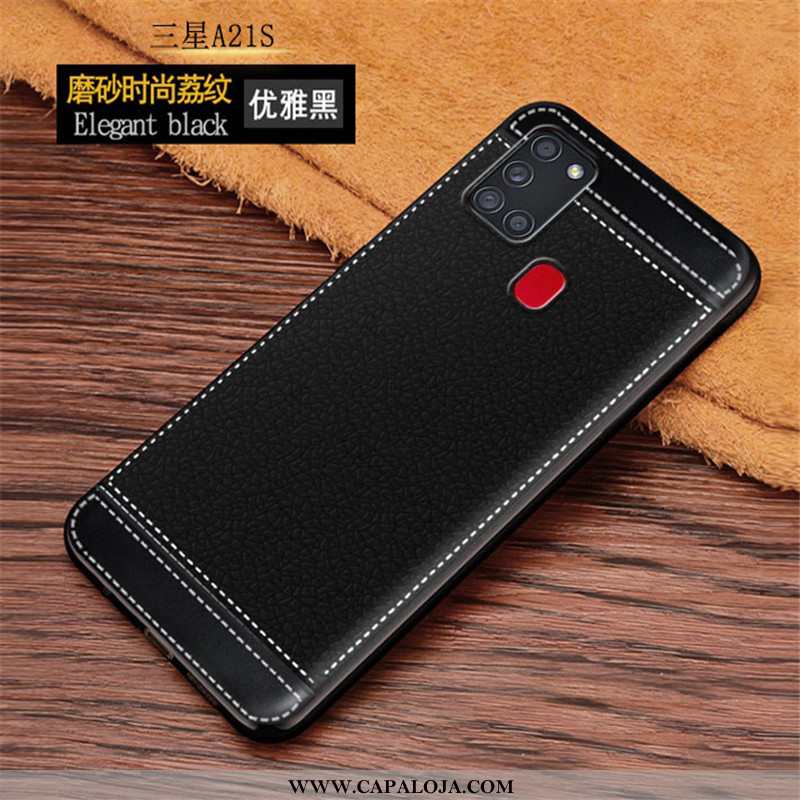 Capas Samsung Galaxy A21s Cordao Lisas Fosco Telemóvel Rosa, Capa Samsung Galaxy A21s Couro Barato