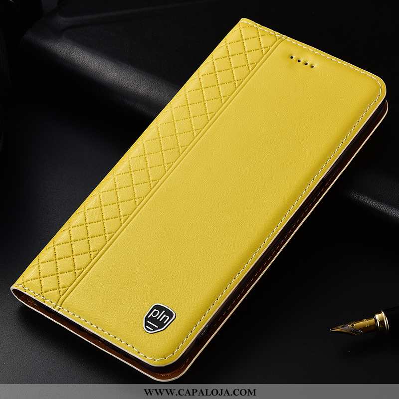 Capas Samsung Galaxy A21s Protetoras Amarela Cover Amarelo, Capa Samsung Galaxy A21s Couro Legitimo 
