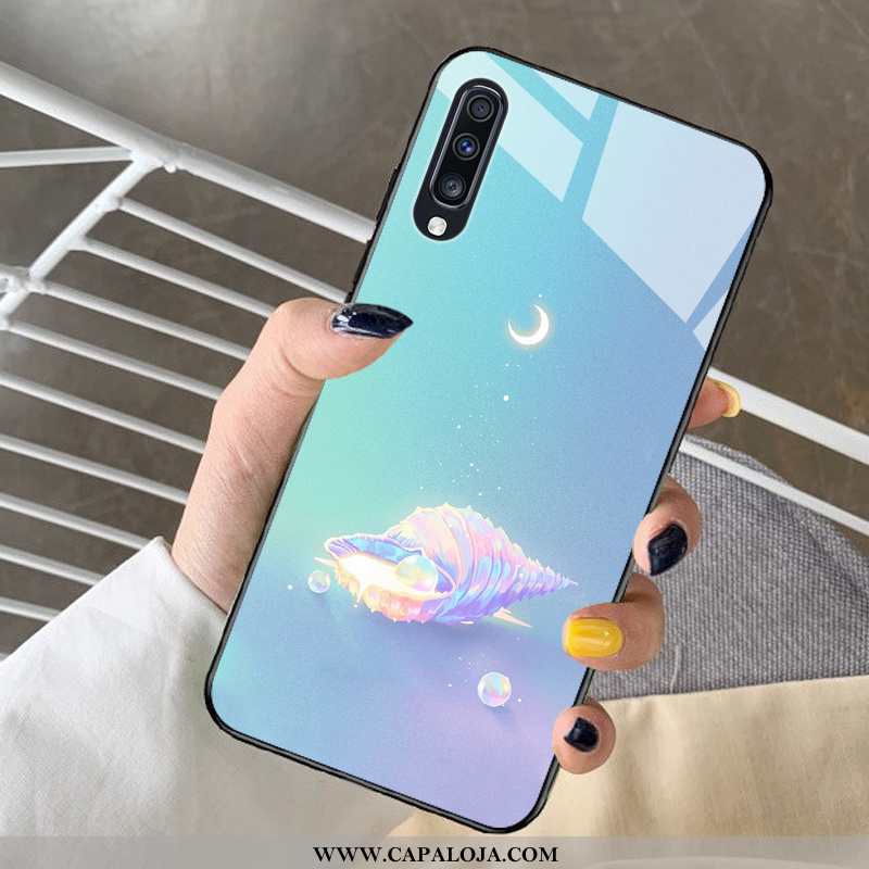 Capas Samsung Galaxy A30s Vidro Vermelha Pequena Fofas Azul, Capa Samsung Galaxy A30s Desenho Animad