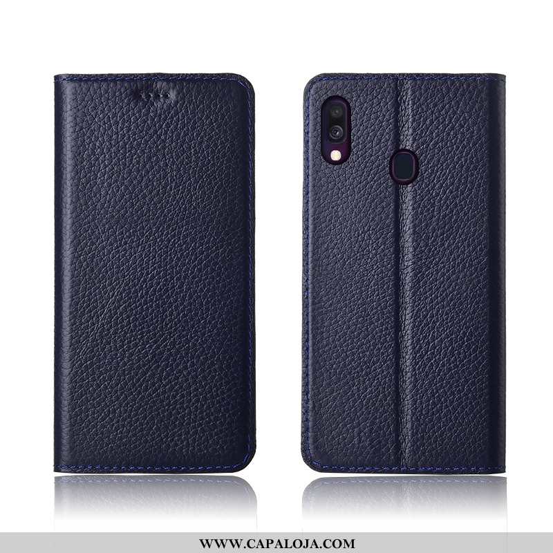 Capas Samsung Galaxy A40 Protetoras Completa Fosco Telemóvel Preto, Capa Samsung Galaxy A40 Silicone