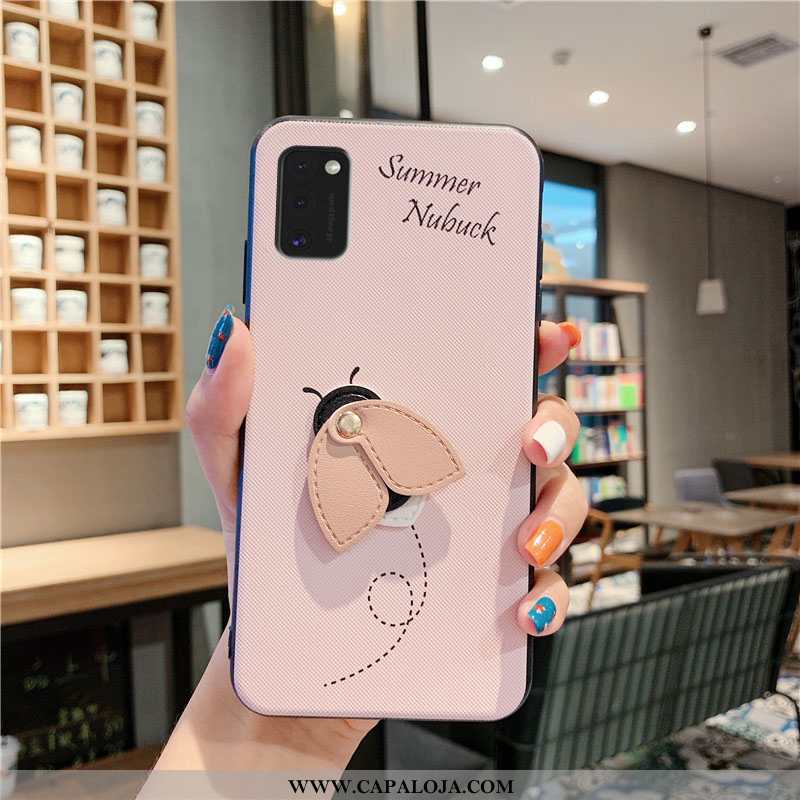 Capas Samsung Galaxy A41 Silicone Desenho Animado Criativas Feminino Azul, Capa Samsung Galaxy A41 C