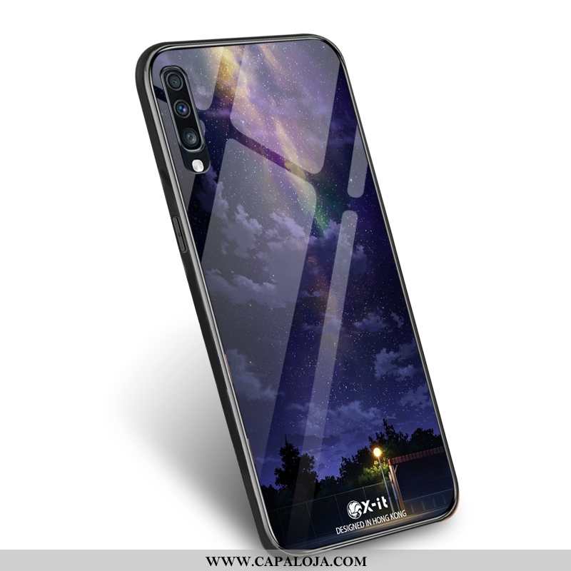 Capas Samsung Galaxy A50 Estilosas Personalizada Tendencia Roxa Roxo, Capa Samsung Galaxy A50 Cordao