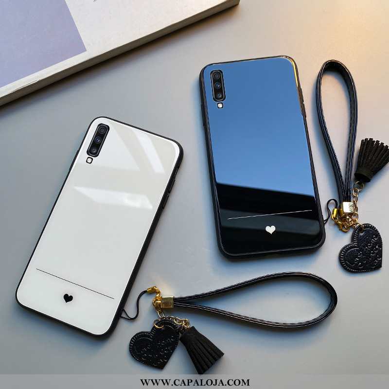Capas Samsung Galaxy A50 Personalizado Casal Masculino Completa Branco, Capa Samsung Galaxy A50 Cria