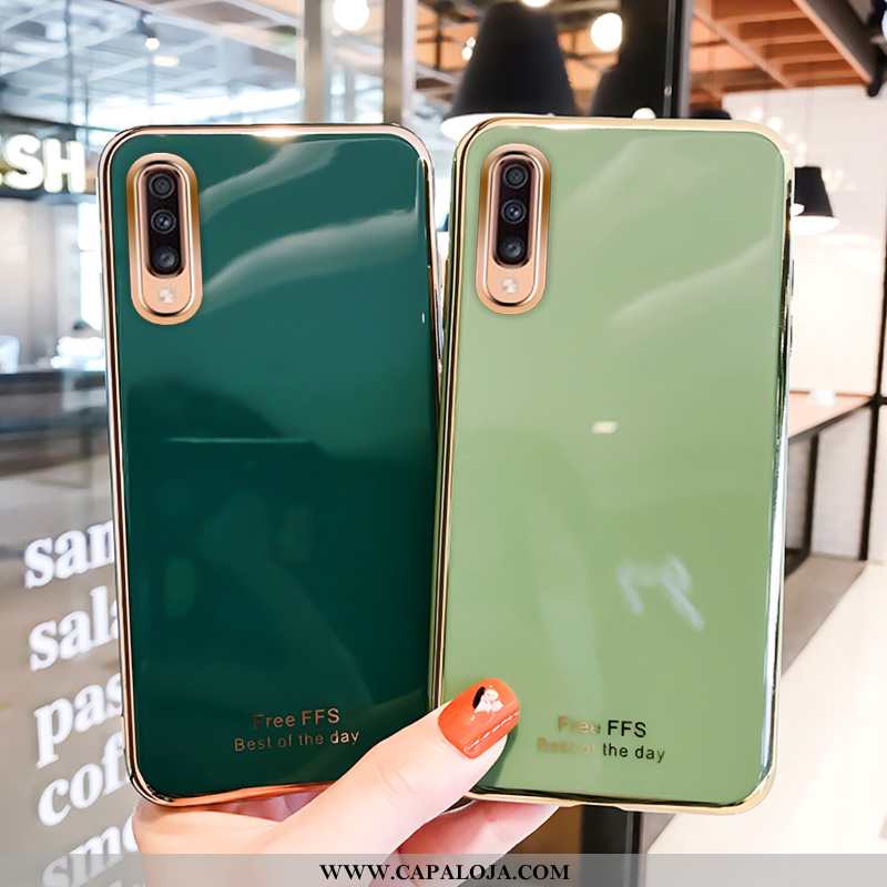Capas Samsung Galaxy A50 Soft Slim Silicone Criativas Verde, Capa Samsung Galaxy A50 Super Promoção