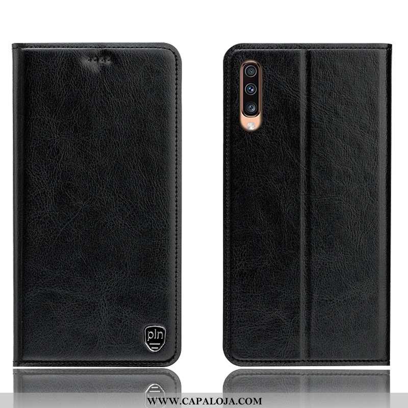 Capas Samsung Galaxy A70s Protetoras Cover Cinza Completa, Capa Samsung Galaxy A70s Couro Legitimo C