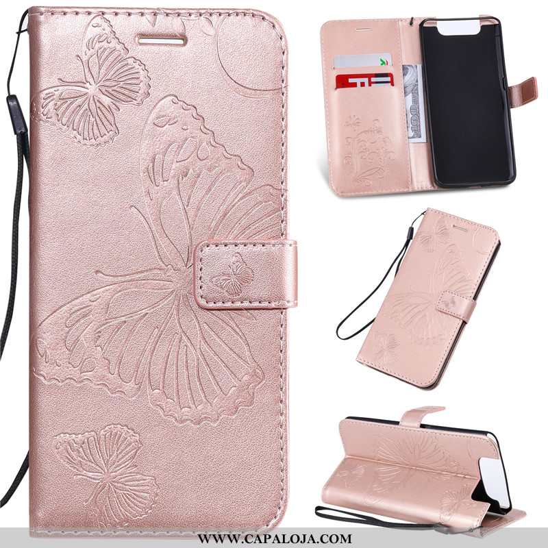 Capas Samsung Galaxy A80 Bonitos Feminino Cases Roxo, Capa Samsung Galaxy A80 Couro Promoção
