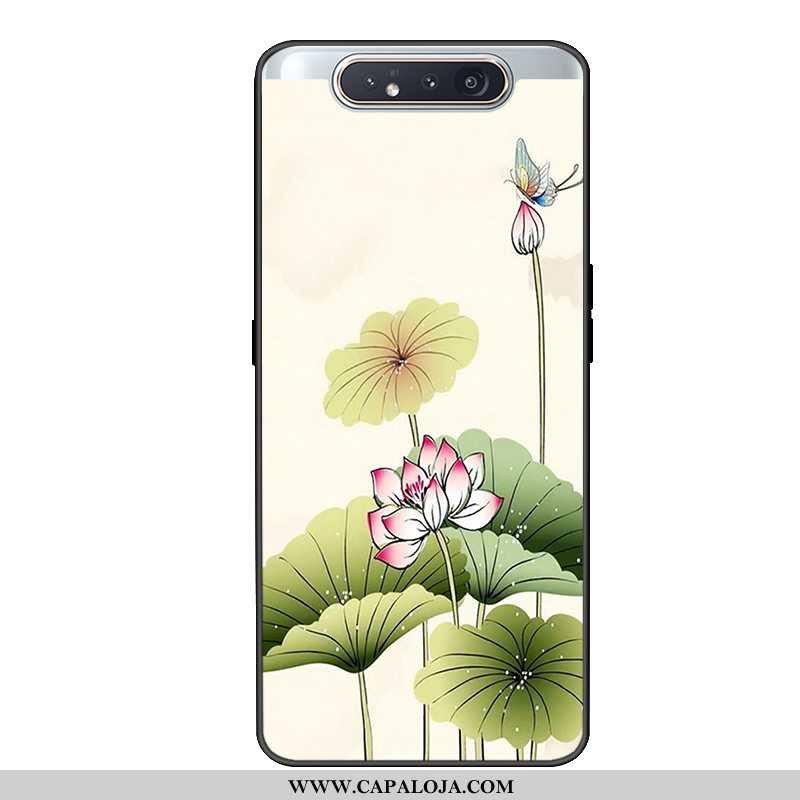 Capas Samsung Galaxy A80 Bonitos Novas Silicone Personalizado Verde, Capa Samsung Galaxy A80 Proteto