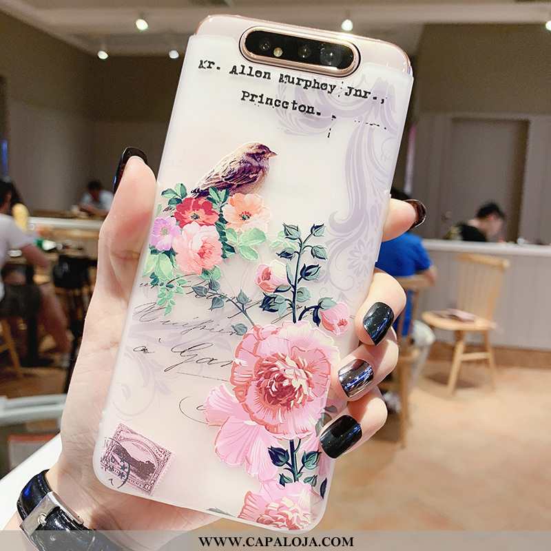 Capas Samsung Galaxy A80 Soft Lift Clara Branco, Capa Samsung Galaxy A80 Silicone Baratos