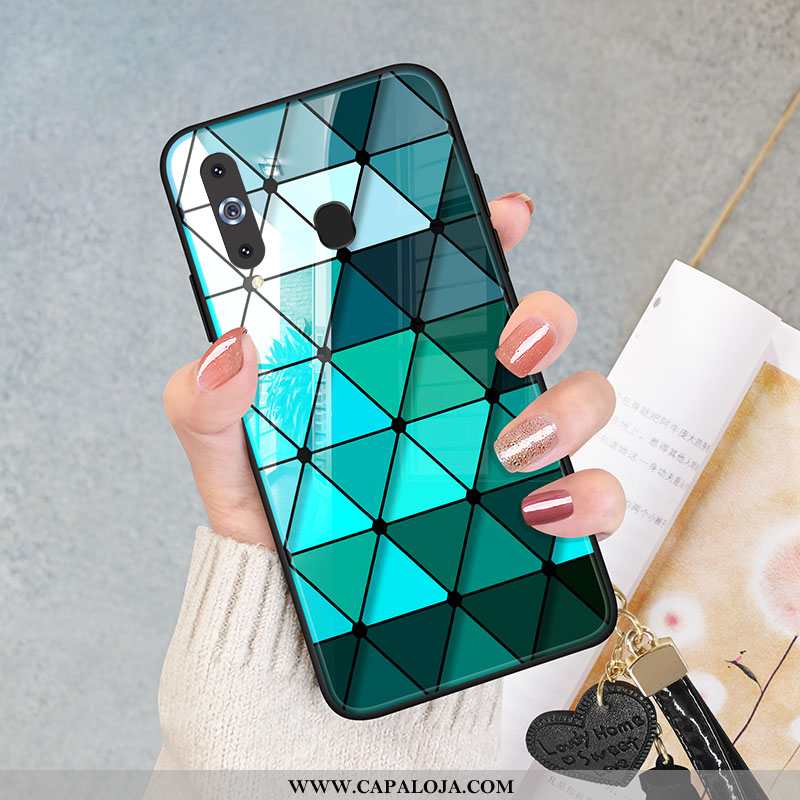 Capas Samsung Galaxy A8s Vidro Cases Nova Telemóvel Vermelho, Capa Samsung Galaxy A8s Tampa Promoção