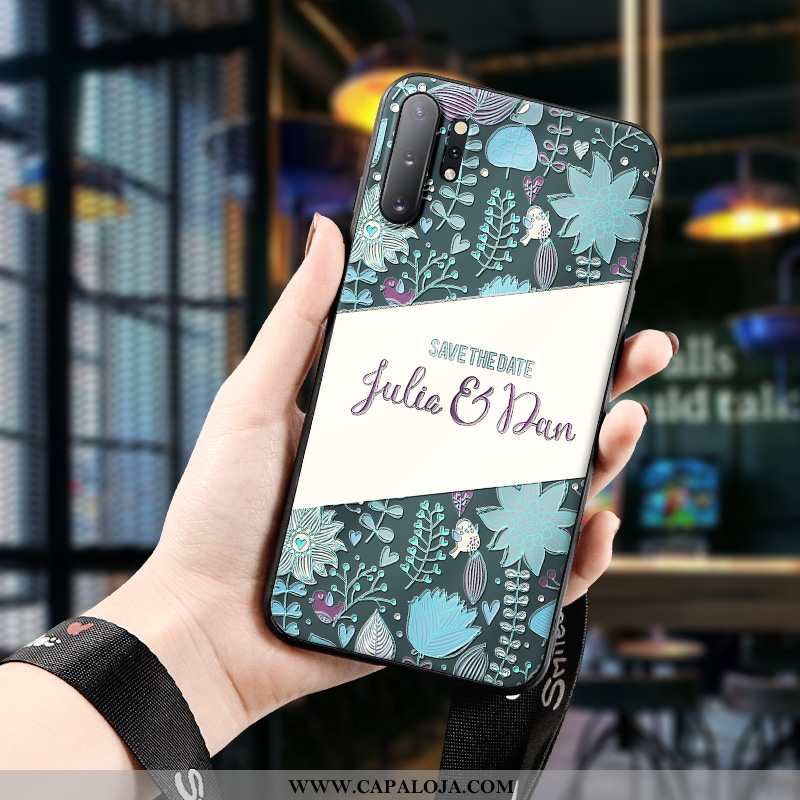 Capas Samsung Galaxy Note 10+ Personalizada Azul Masculino Feminino, Capa Samsung Galaxy Note 10+ Cr