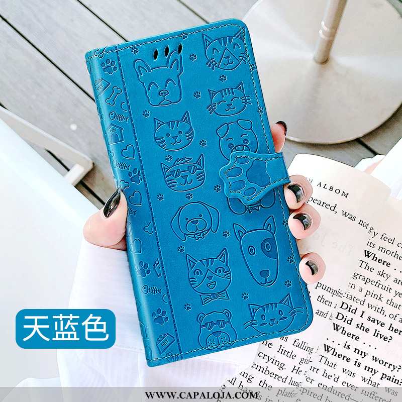Capas Samsung Galaxy Note 10 Tendencia Cachorro Azul Desenho Animado, Capa Samsung Galaxy Note 10 Pr