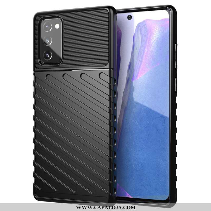 Capas Samsung Galaxy Note20 Silicone Preto Telemóvel, Capa Samsung Galaxy Note20 Antiqueda Online
