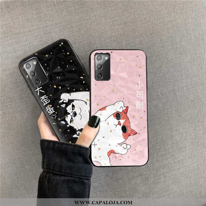 Capas Samsung Galaxy Note20 Tendencia Antiqueda Preto, Capa Samsung Galaxy Note20 Desenho Animado Ba