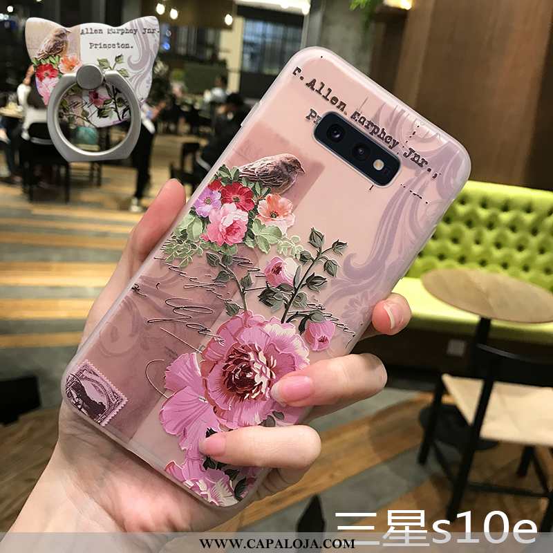 Capas Samsung Galaxy S10e Fosco Tendencia Silicone Rosa, Capa Samsung Galaxy S10e Slim Comprar