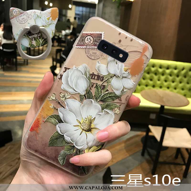 Capas Samsung Galaxy S10e Fosco Tendencia Silicone Rosa, Capa Samsung Galaxy S10e Slim Comprar