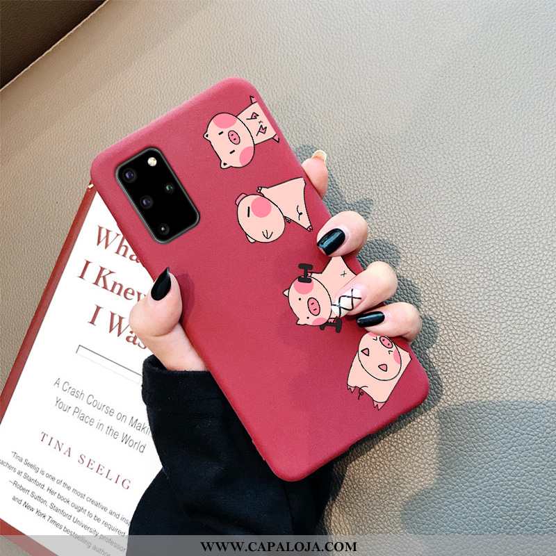 Capas Samsung Galaxy S20+ Desenho Animado Fosco Vermelha Masculino Vermelho, Capa Samsung Galaxy S20