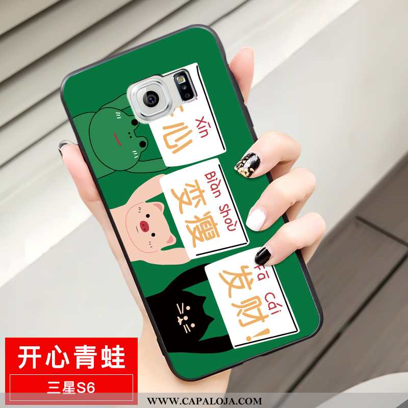 Capas Samsung Galaxy S6 Criativas Azul Fosco Tendencia, Capa Samsung Galaxy S6 Desenho Animado Promo