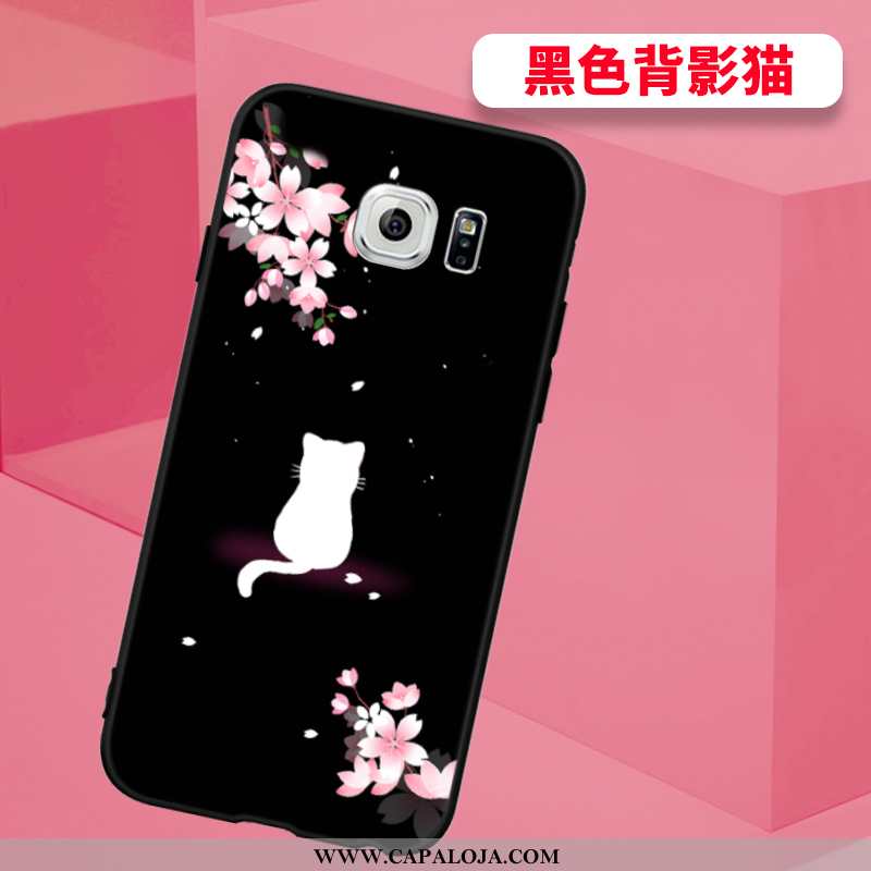 Capas Samsung Galaxy S6 Edge Cordao Desenho Animado Telemóvel Soft Azul, Capa Samsung Galaxy S6 Edge