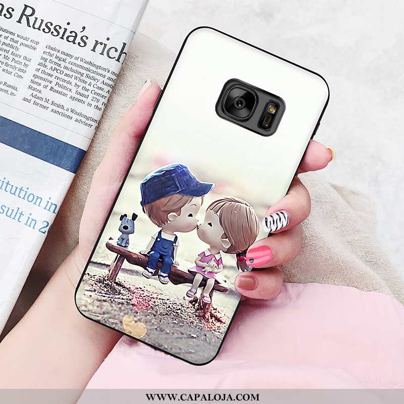 Capas Samsung Galaxy S6 Soft Rosa Silicone Pintado, Capa Samsung Galaxy S6 Protetoras Venda