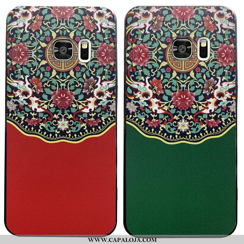 Capas Samsung Galaxy S7 Edge Personalizada Verde Protetoras, Capa Samsung Galaxy S7 Edge Criativas B