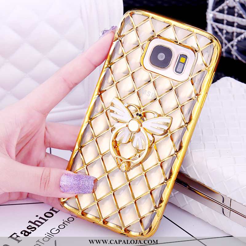 Capas Samsung Galaxy S7 Protetoras Suporte Telemóvel Rosa, Capa Samsung Galaxy S7 Xadrez Comprar