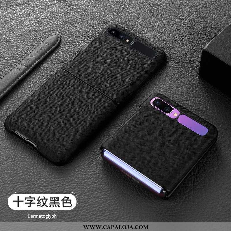 Capas Samsung Z Flip Couro Legitimo Completa Fold Antiqueda Azul, Capa Samsung Z Flip Slim Promoção