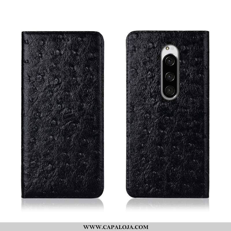 Capas Sony Xperia 1 Fosco Feminino Silicone Cover Castanho, Capa Sony Xperia 1 Couro Legitimo Barato