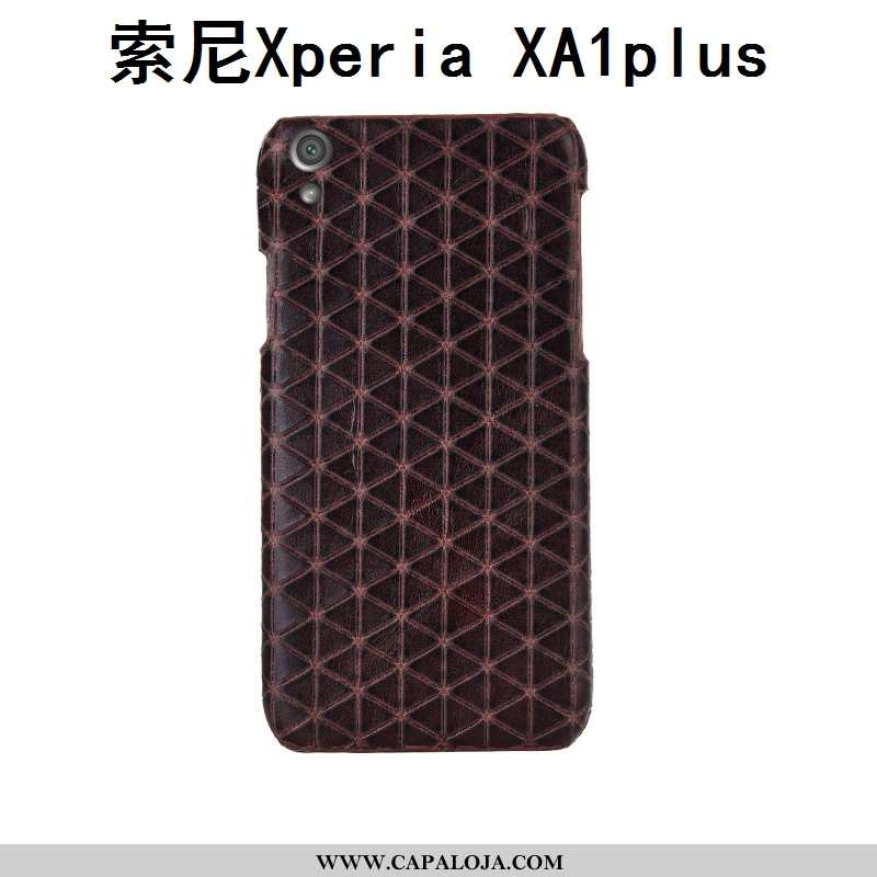 Capas Sony Xperia Xa1 Plus Couro Legitimo Criativas Personalizadas Preto, Capa Sony Xperia Xa1 Plus 