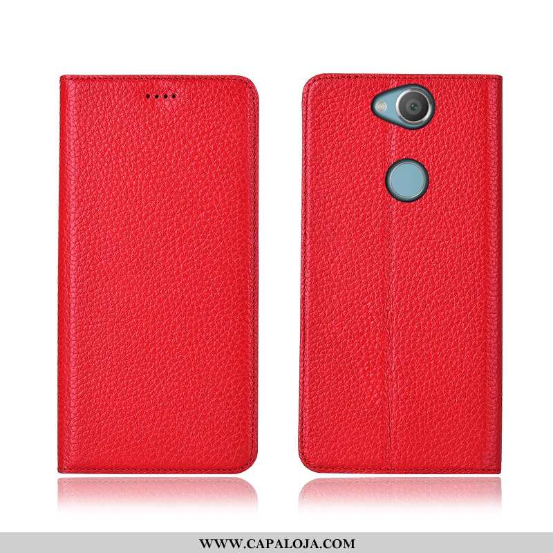 Capas Sony Xperia Xa2 Plus Silicone Cases Cover Vermelho, Capa Sony Xperia Xa2 Plus Couro Genuíno Ve