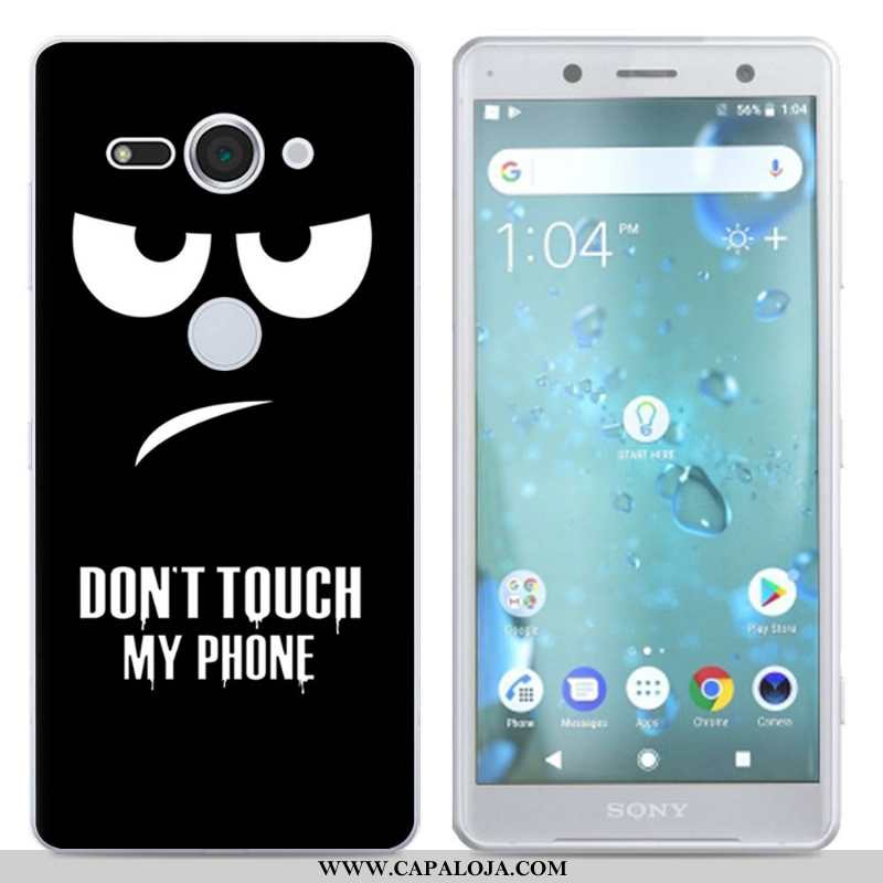 Capas Sony Xperia Xz2 Compact Criativas Preto Cases, Capa Sony Xperia Xz2 Compact Silicone Venda