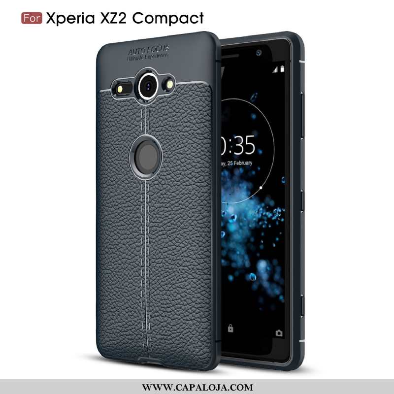 Capas Sony Xperia Xz2 Compact Protetoras Cinza Telemóvel Cola, Capa Sony Xperia Xz2 Compact Silicone