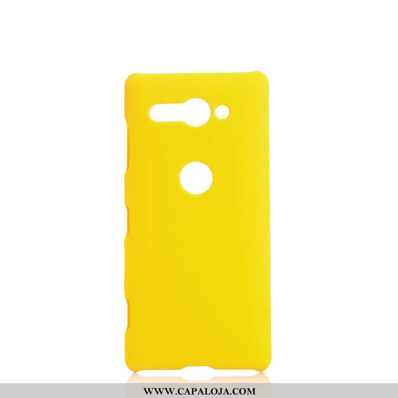 Capas Sony Xperia Xz2 Compact Protetoras Lisas Amarelo Telemóvel, Capa Sony Xperia Xz2 Compact Fosco